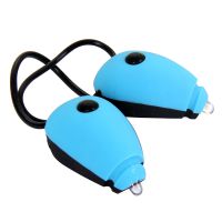 BPLUMEN | Sada osvětlení WOWOW - přední a zadní mini blikačka s elastickou šňůrkou - modrý set