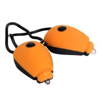 BPLUMEN | Sada osvětlení WOWOW - přední a zadní mini blikačka s elastickou šňůrkou - oranžový set