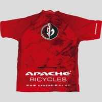 BPLUMEN  | Dres Apache MTB krátký rukáv,  1 kapsa S,  červený