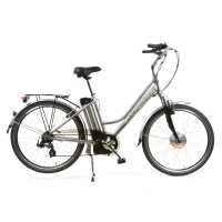 BPLUMEN | Elektrokolo Apache Elektronica 7-sp Lady 26" stříbrná