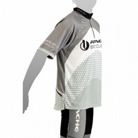 BPLUMEN  | Dres Apache MTB krátký rukáv, 3 kapsy, šedá/bílá