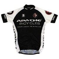 BPLUMEN  | Dres Apache MTB krátký rukáv, 3 kapsy, černá/bílá