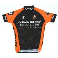 BPLUMEN  | Dres Apache MTB krátký rukáv, 3 kapsy, černá/oranžová
